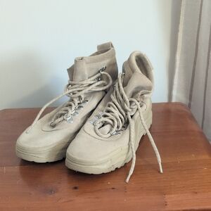 Women's Tan Combat Boots